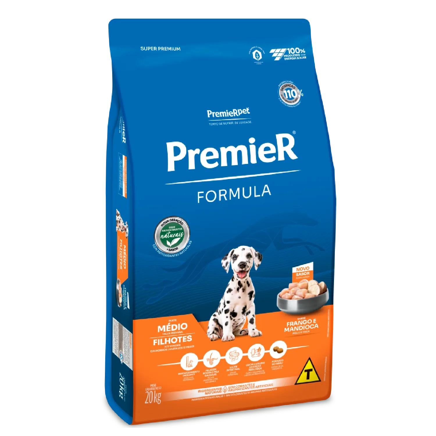 Ração Premier Formula Cães Filhotes Raças Médias Frango